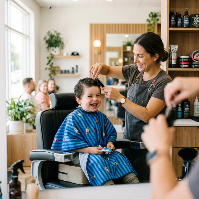 Kids haircut at home - Professional children's haircut service in Eastern NC